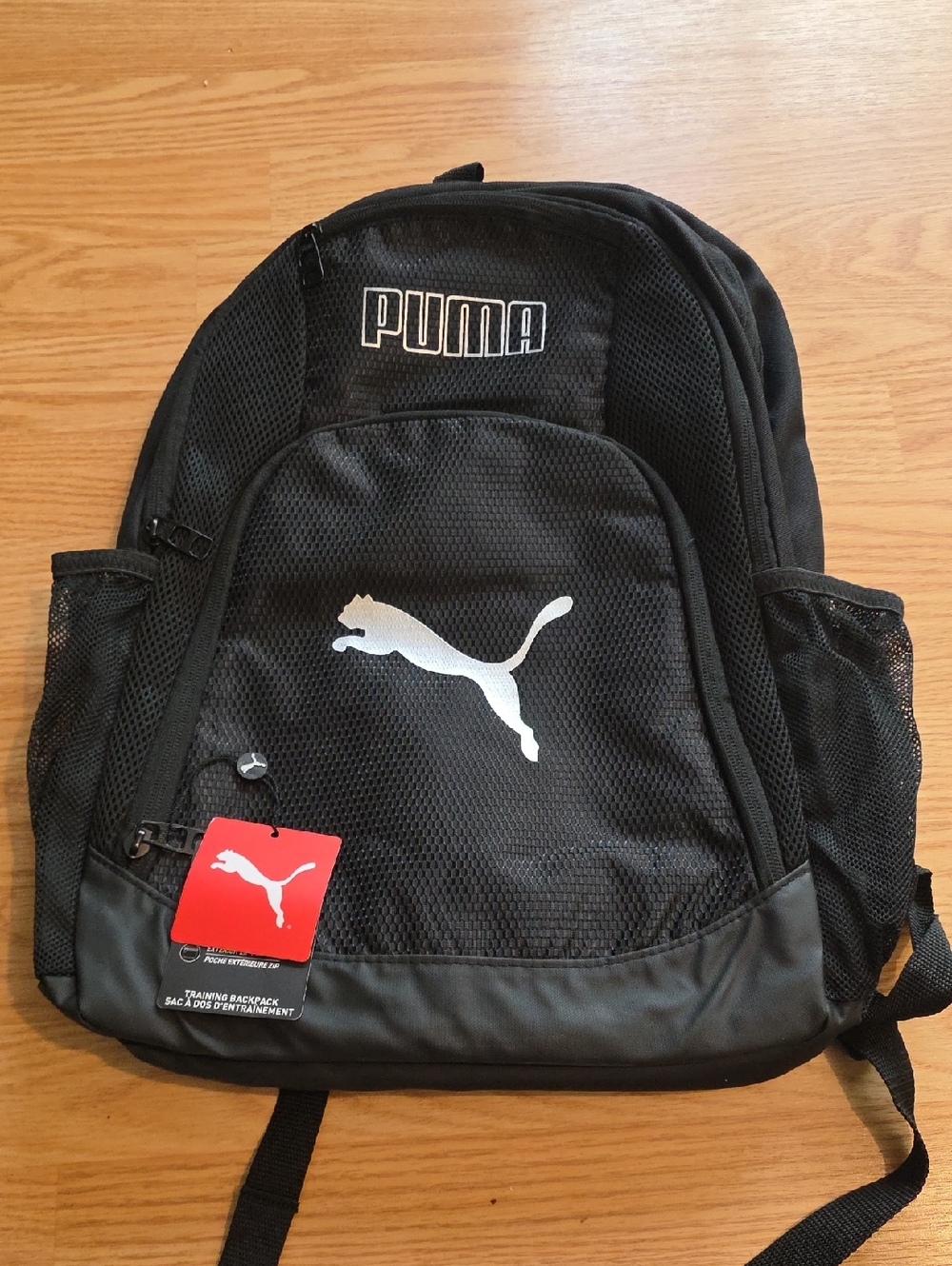 Puma Black Backpack with White Logo - Men's